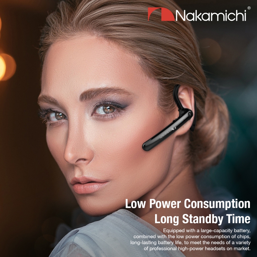 Nakamichi N2 Headset Mono Wireless Mobile Earphone Bluetooth Mic HD