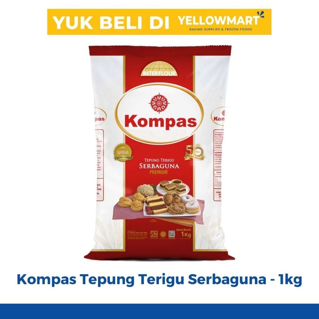 

Tepung Terigu KOMPAS Tepung Terugu Serbaguna Premium