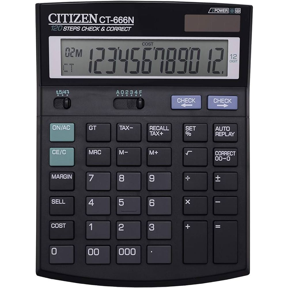 

Kalkulator Citizen Tipe CT-666N Tax Calculation Fitur Lengkap