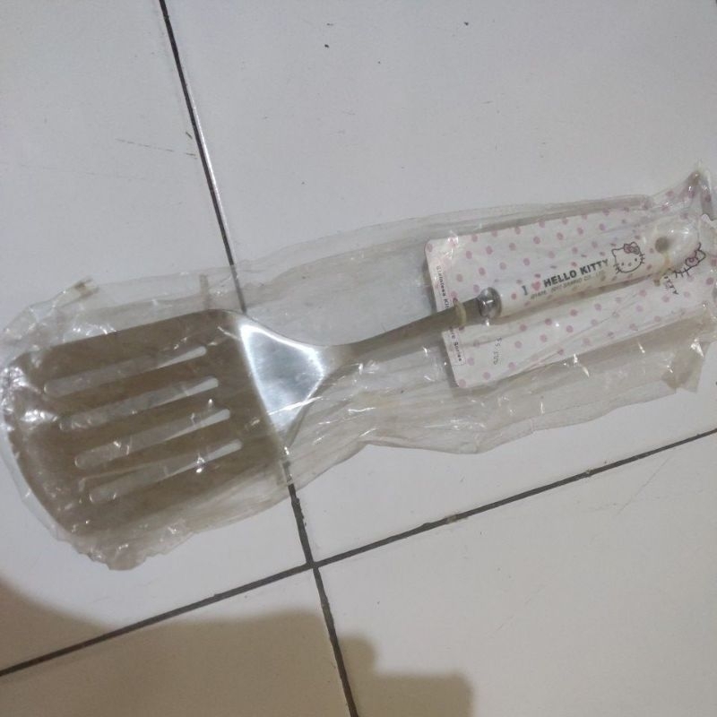 alat masak stainless gagang keramik hello kitty