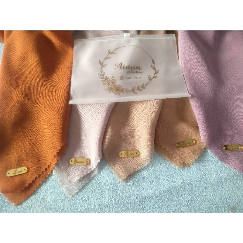 hijab voal polos free pouch