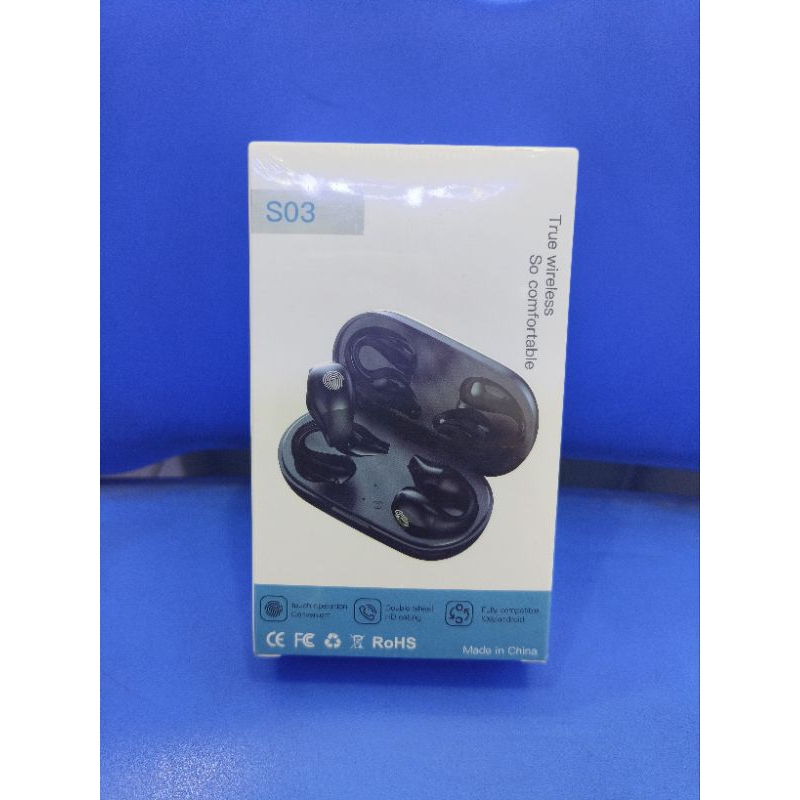 Handset Earphone Bluetooth S03 Tws V 5.3 Murah