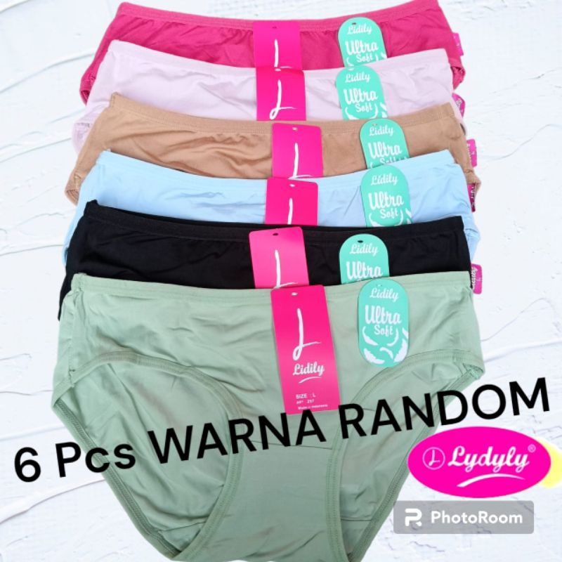 CD Lydyly YN 257 - Celana Dalam Wanita  Kerut Belakang 3pcs - 6pcs  -  Calana Dalam Cewek Kerut Belakang-  Dalam Wanita