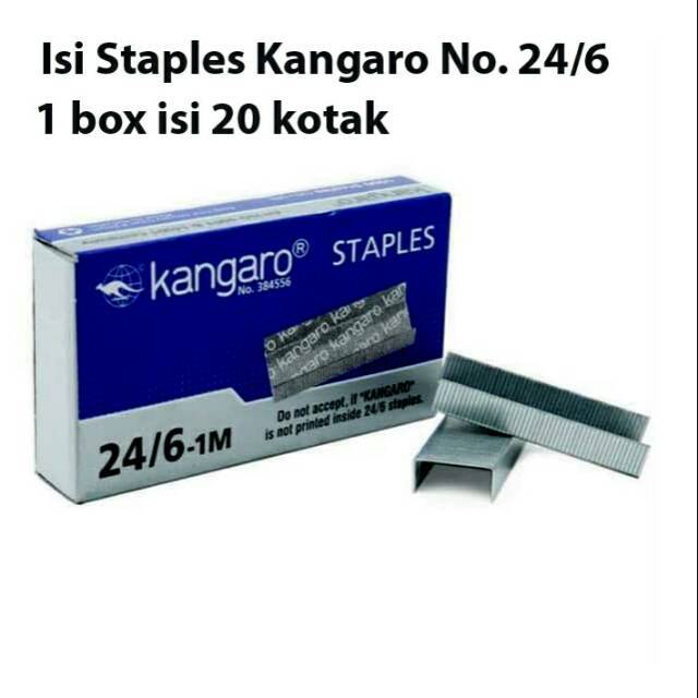 

ISI HEKTER KANGARO 24/6 / STAPLES KANGARO 24/6 ATAU NO. 3 (1 PCS)