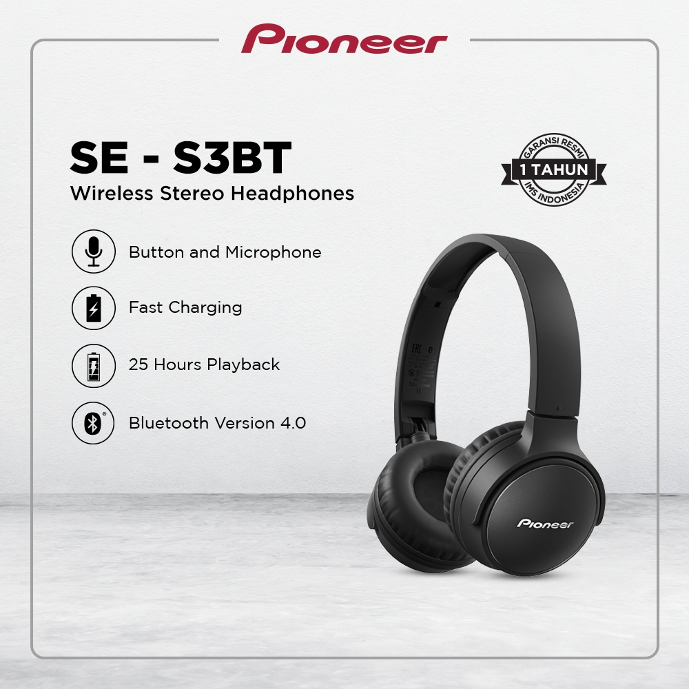 Pioneer Bluetooth Headphone S3BT