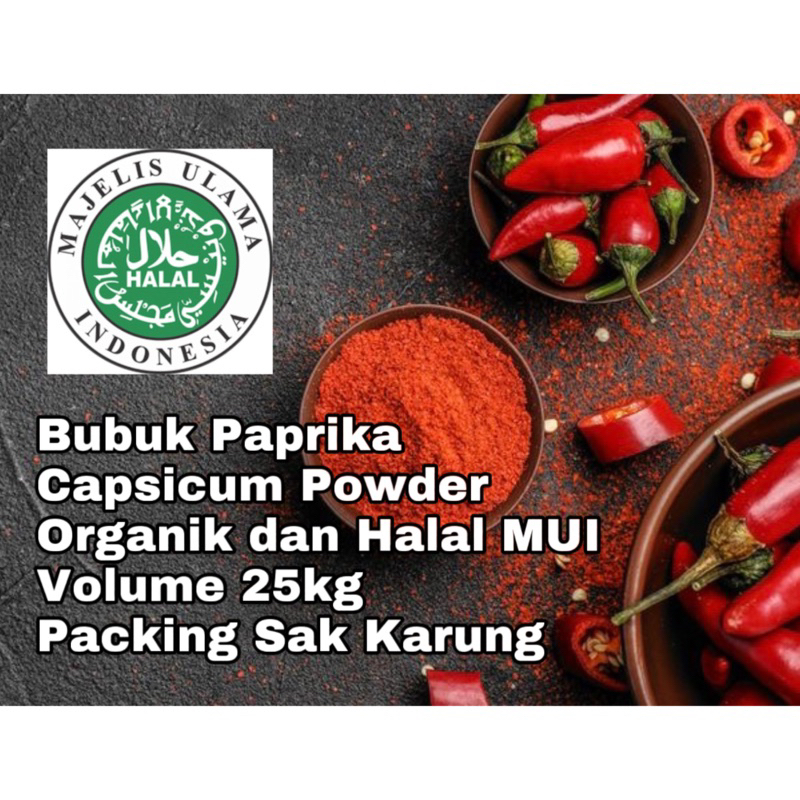

Bubuk Paprika 1 sak karung 25kg