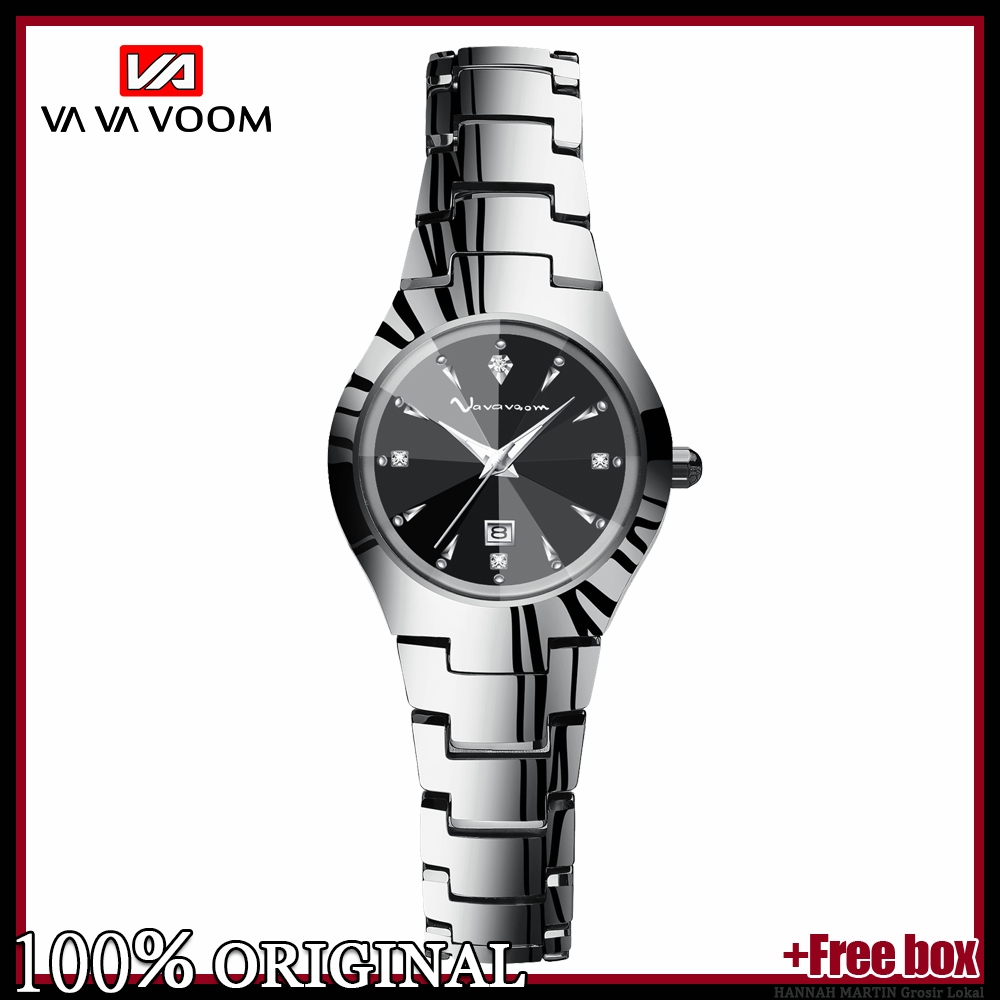 VAVAVOOM 2481 Jam Tangan Wanita Cewek Fashion Berlian Quartz Anti Air Analog Bisnis Kuarsa Women Wat
