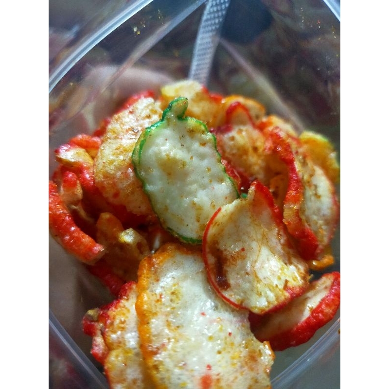 

keripik seblak pedas gurih