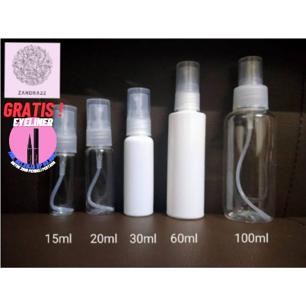 READY Botol Kosong Fliptop Spray 15ml 20ml 30ml 60ml 100ml