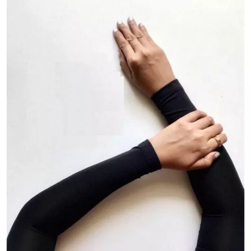 Deker tangan tebal / Manset lengan panjang hitam