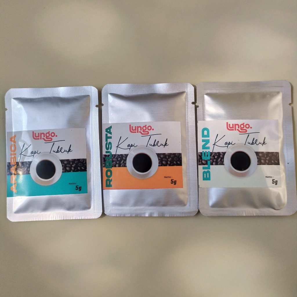 

Kopi Tubruk Sachet 5 gr | Single Origin Sachet Murah | Robusta/Arabika/Blend