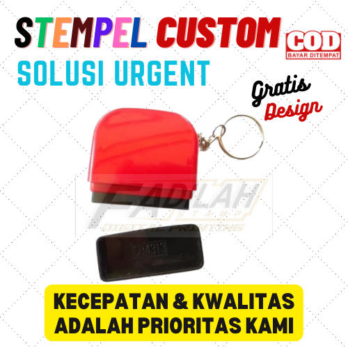 

Stempel Custom / Gantungan kunci 13x43 mm/ Stempel dokter/Nama & Nmr Tlp