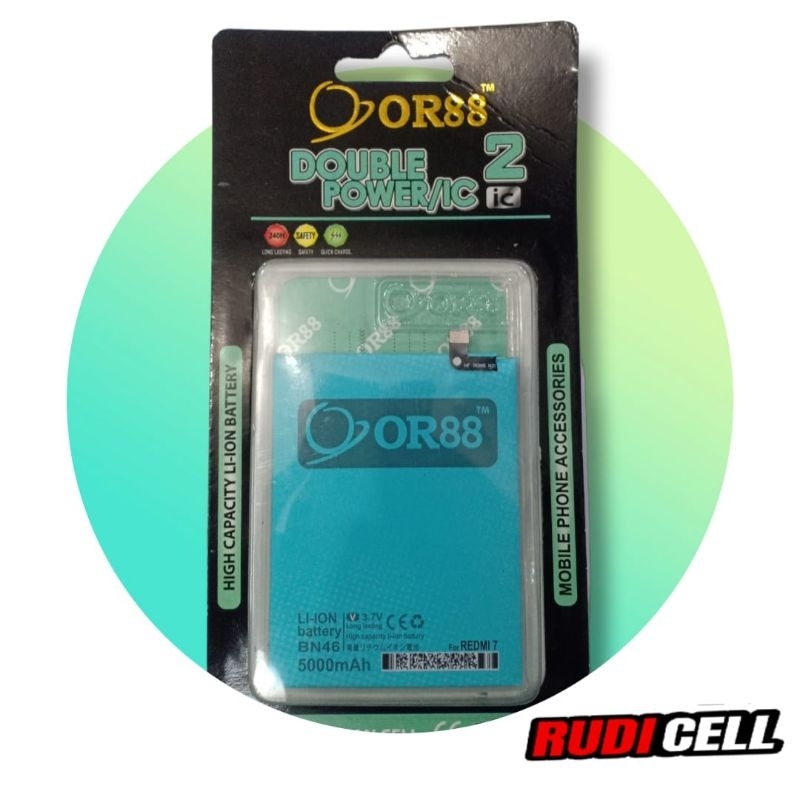 Baterai Xiaomi BN46 HM7/Note 8 OR88 Double power