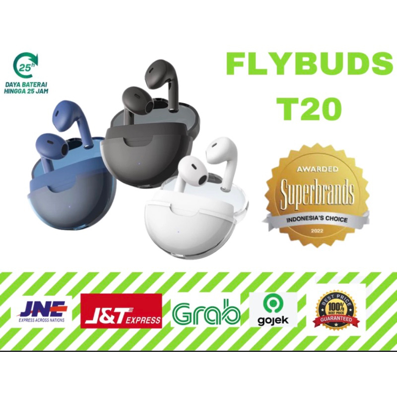 HEADSET BLUETOOTH TWS ROBOT FLYBUDS T20 BLUETOOTH 5.3