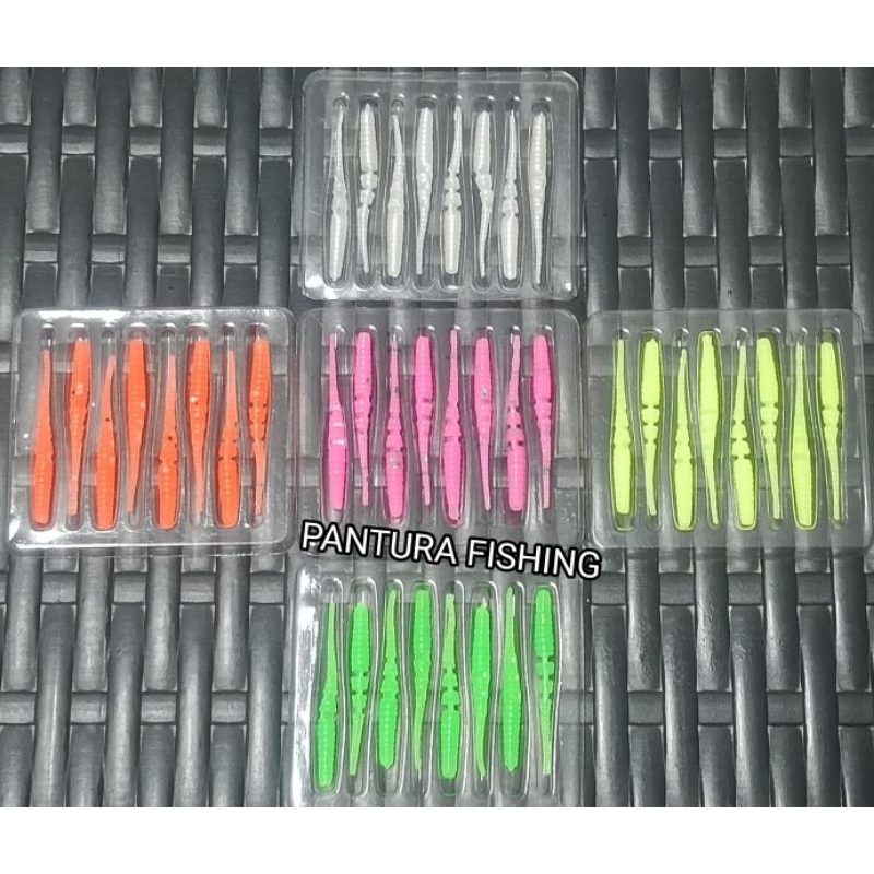 Umpan Pancing Casting Soft Lure Ajing Game 4cm Isi 8 pcs | Umpan Tiruan Softlure Ajing Game | Umpan 