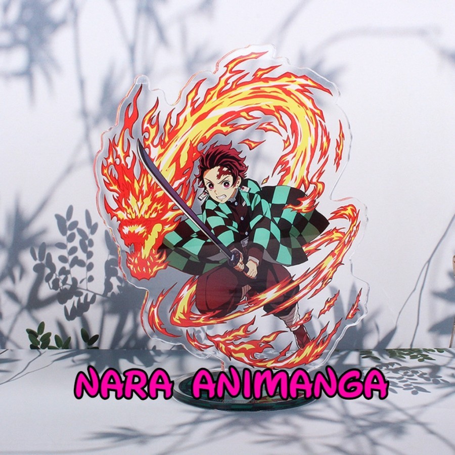 Nara Animanga Action Mini Figure Standee Akrilik Anime Kimetsu No Yaiba