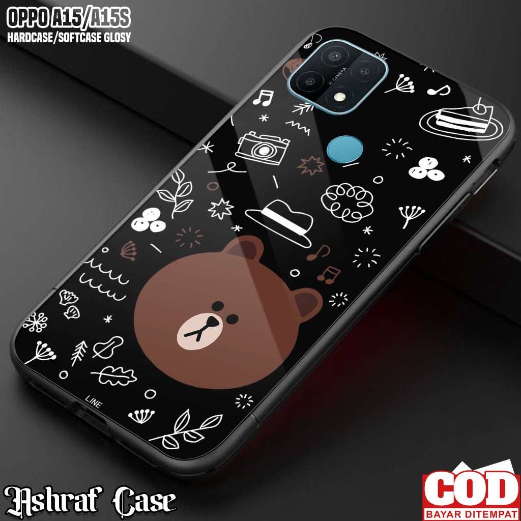 Case Oppo A15 / Oppo A15S - Casing Hp Oppo A15S / Oppo A15 ( LN ) Silikon Hp Oppo A15 - Softcase Gla