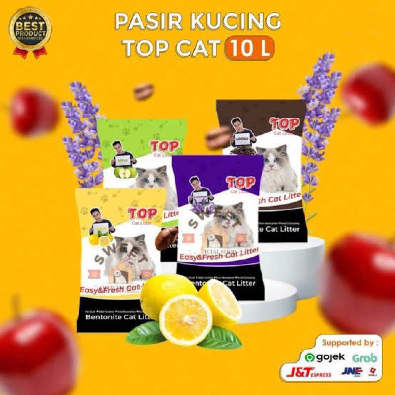 Pasir TOP 10L /pasir murah/pasir kucing aroma
