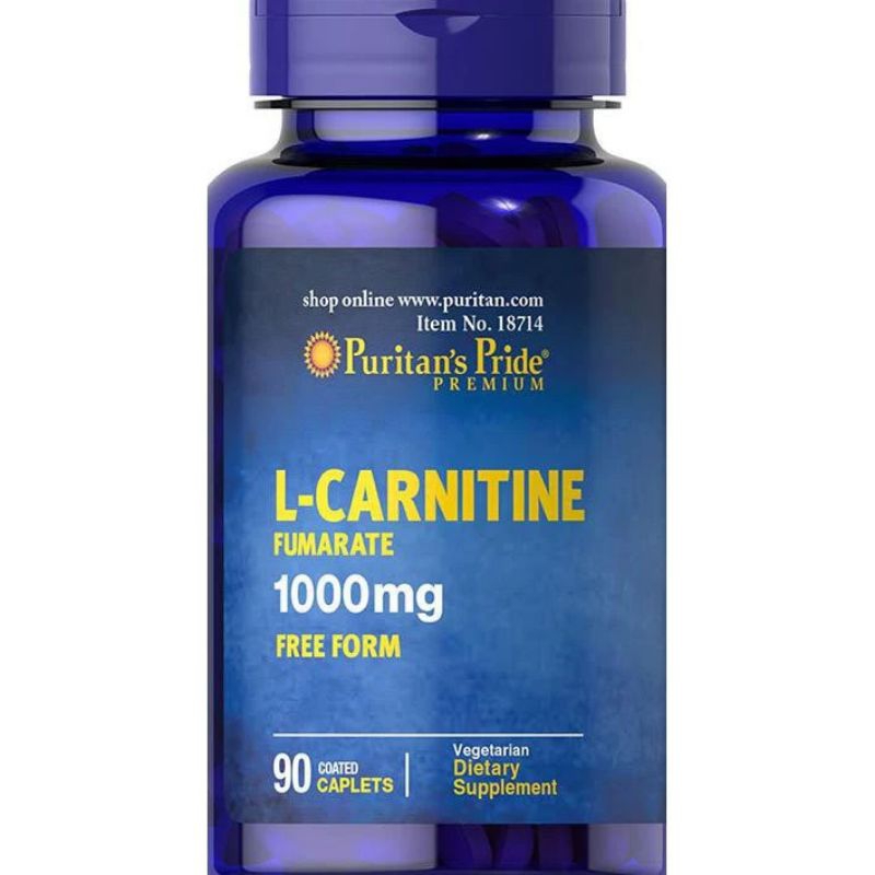 1000Mg Puritan L-Carnitine -Pembakar Lemak Pelangsing 90 Tablet Terbaik Asli Dan BPOM