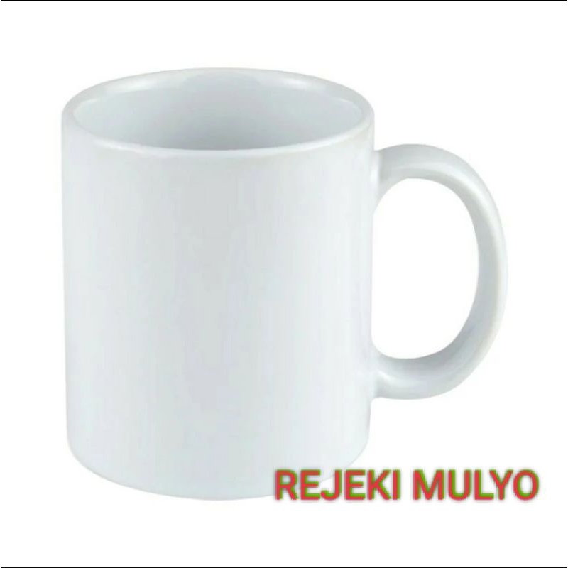 mug polos putih/mug coffe kramik putih NIKURA