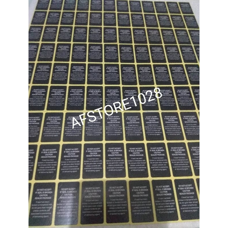 

50 Pcs Stiker Dus Oppo Hitam Segel Dus OPPO Hitam