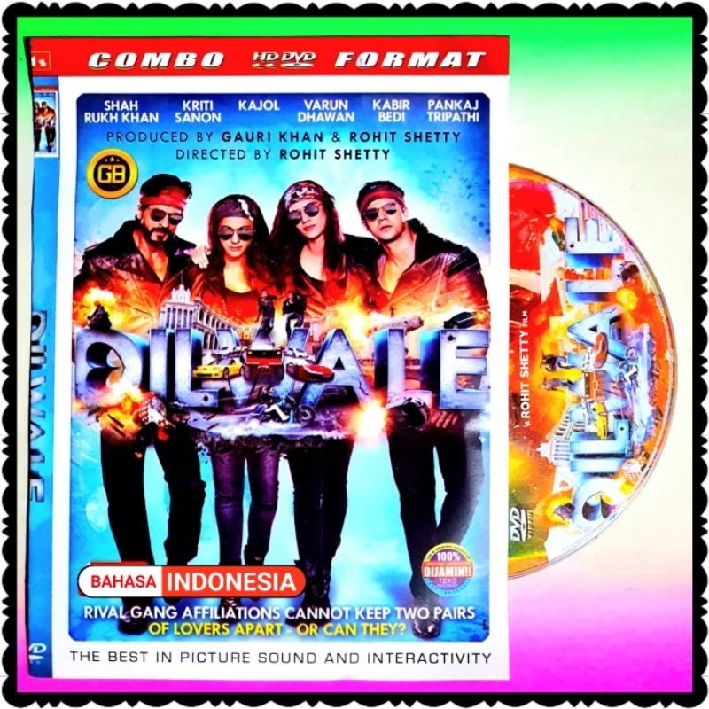 KASET FILM DILWALE DUBBING BAHASA INDONESIA-FILM INDIA SHAHRUKH KHAN DILWALE-KASET FILM INDIA DILWAL