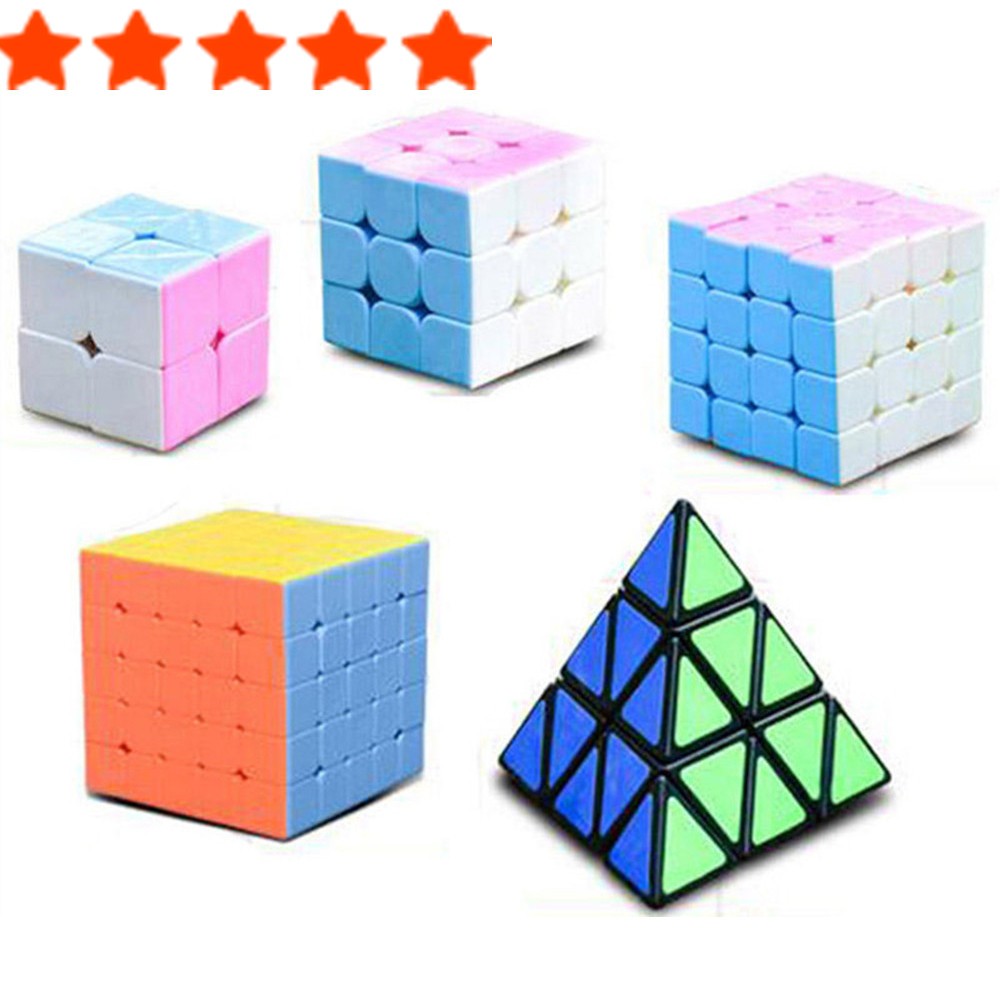 Rubik Cube 3x3 4x4 5x5 Kubus Magnetik Mainan Teka-Teki Piramid Rubik Cube Permainan Teka-Teki Pertan