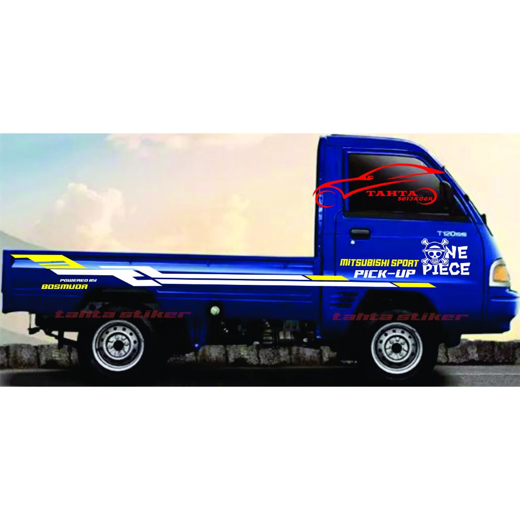 Sticker stiker mobil pickup mitsubishi t120ss Stiker Pickup Indonesia stiker Striping onepiece