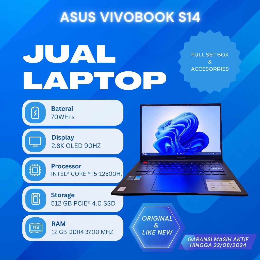 ASUS VIVOBOOK S14 OLED K3402ZA - I5 12500H 12GB 512SSD W11+OHS 14"90Hz
