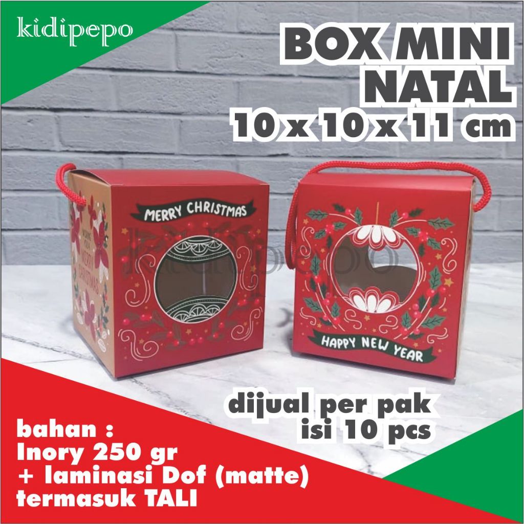 

DUS JINJING / BOX NATAL CHRISTMAS MINI 10 x 10 x 11 CM (ISI 10)