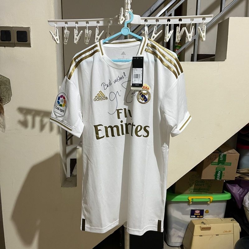 ORIGINAL Jersey Real Madrid 19/20 Home Patch La Liga Signed size S