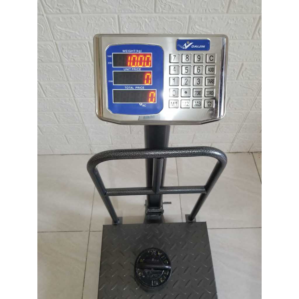 Jual Timbangan Digital 100kg Plat Ukuran 30x40cm Kecil Ringan Bisa Dilipat Kiloan Elektrik Daijin Ti