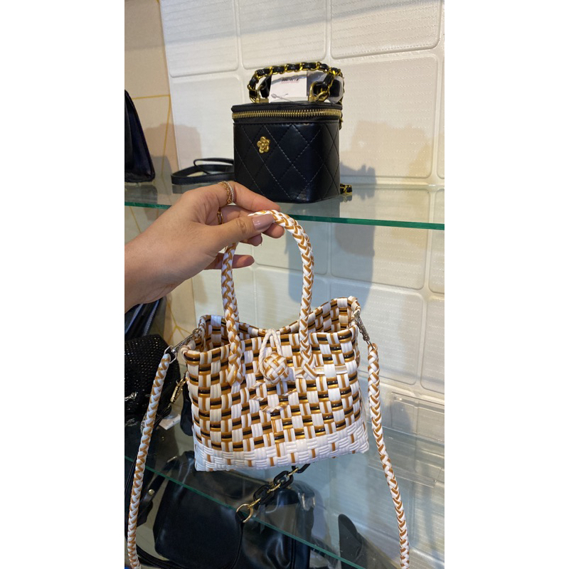 tas anyam jali premium mewah mini