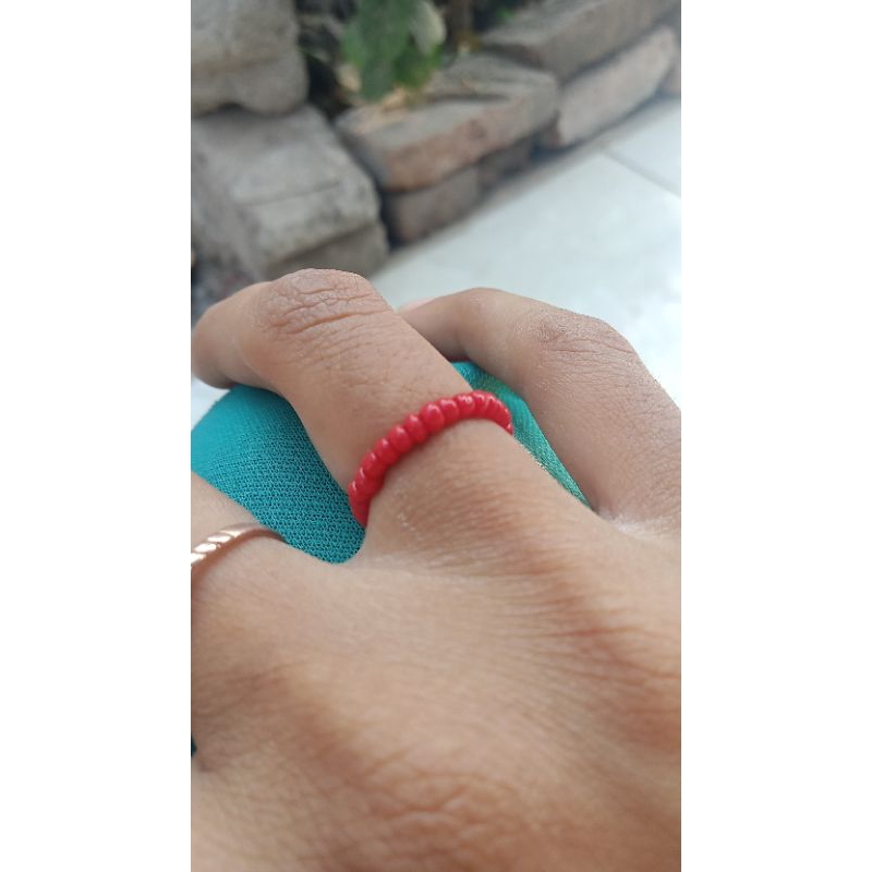 cincin manik mutiara anak kecil lucu