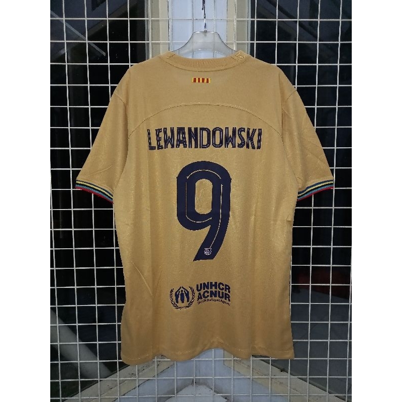 JERSEY BARCELONA AWAY 2022/2023 NAMESET LEWANDOWSKI 9