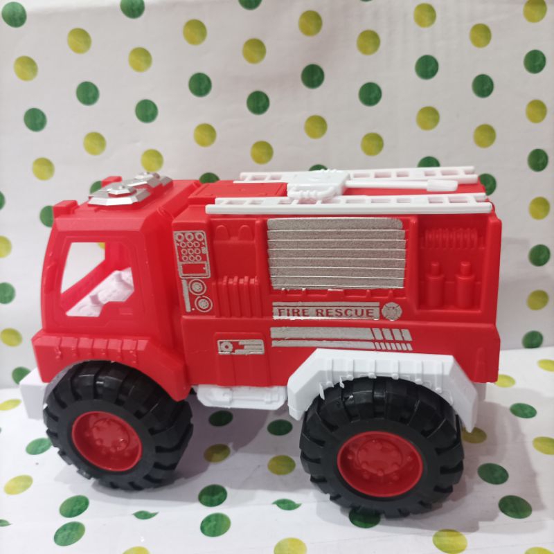 Mainan truck pemadam AK 90+packing buble wrabe
