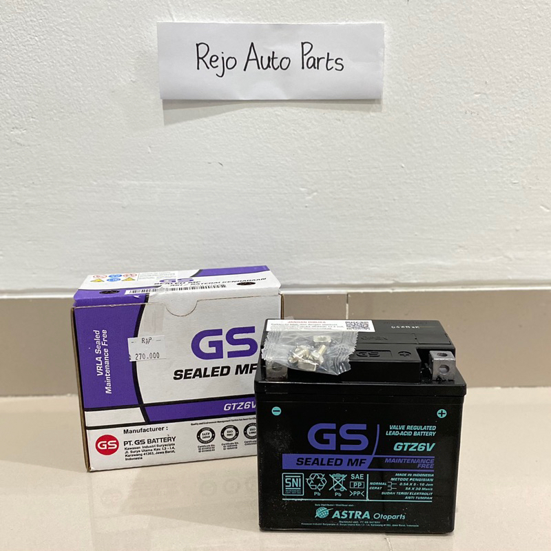 Aki Motor GS Sealed MF GTZ6V