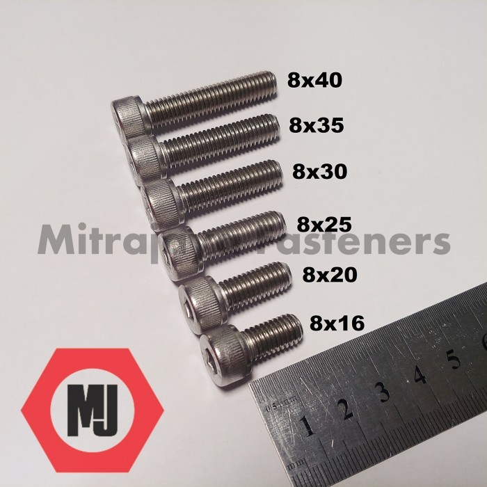 BAUT L M8x35 STAINLESS STEEL 304 THE BRAND