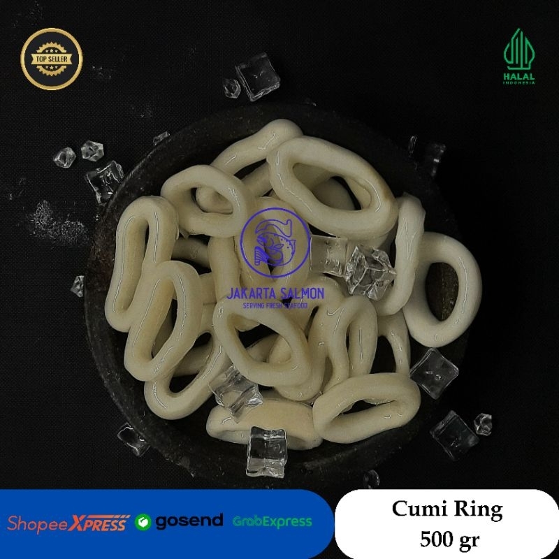 

Cumi/ Cumi Ring/ Cumi Cincin/ Calamari Ring/ Calamari Frozen 500 gr