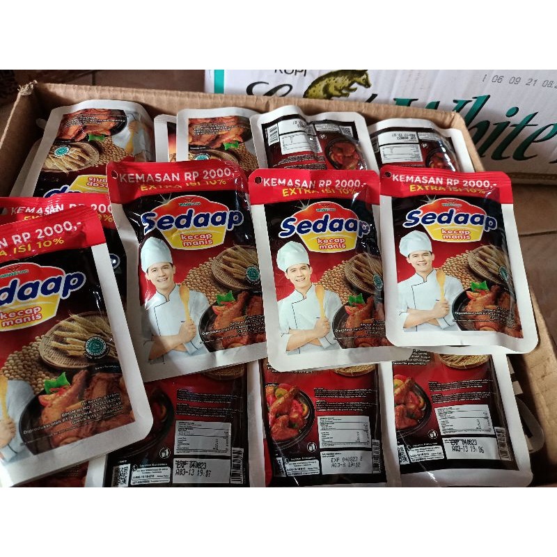 

1 DUS KECAP SEDAAP KECAP MANIS UKURAN 63ML ISI 48 PCS - VOCISHOP88