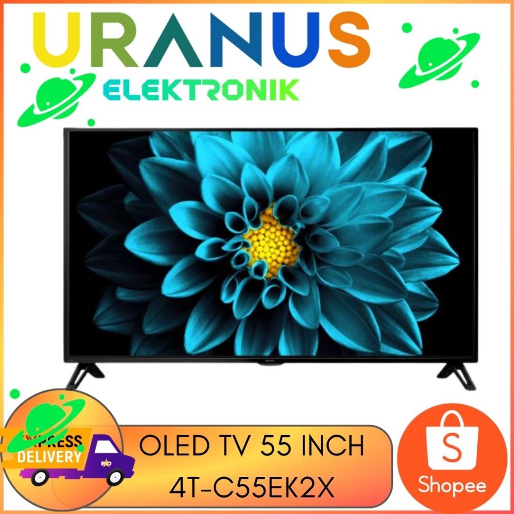 Led tv 55 Inch Sharp 4T-C55EK2X UHD 4K Smart android 4T C55EK2X
