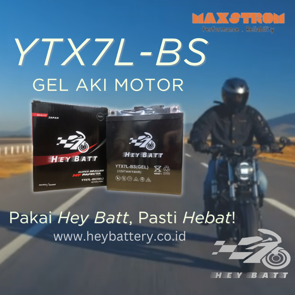Aki Motor Heybatt YTX7L-BS GEL