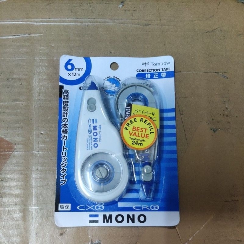 

mono ct-cx 6 correction tape tipe x kertas + refill