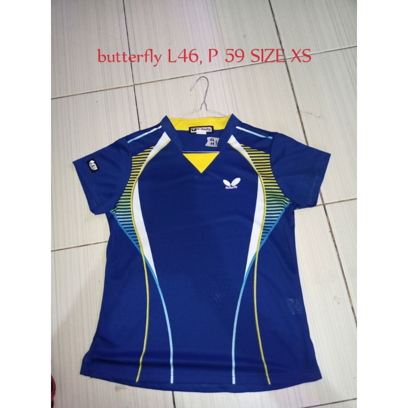jersey pingpong tenis meja butterfly second original