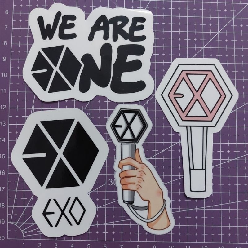 

STIKER LOGO, LIGHSTICK EXO SATUAN DAN PACK