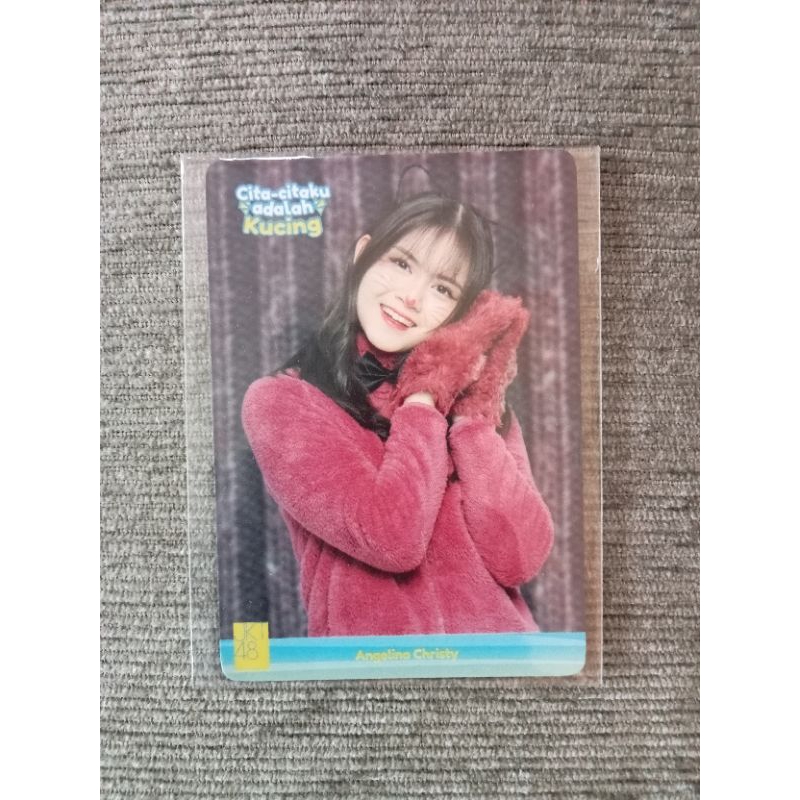 photocard Christy JKT48 cita-cita masa kecilku