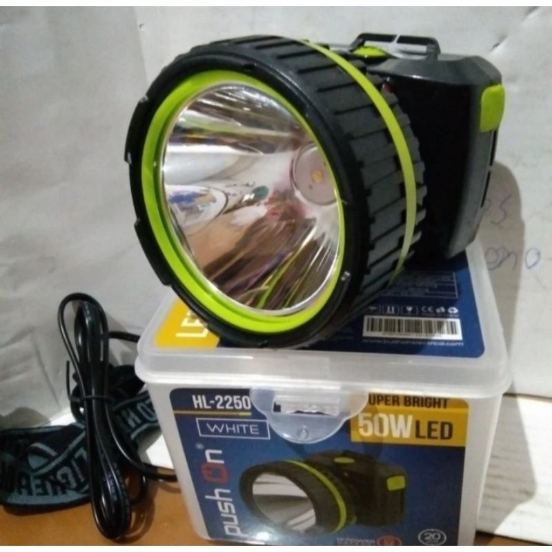 PUSH ON HEADLAMP HL 2250 SENTER KEPALA 50 WATT