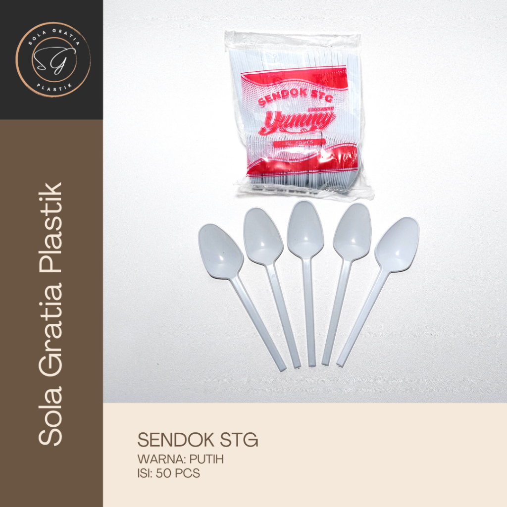 Sendok Teh Plastik STG Yummy isi 50 pcs