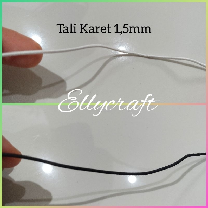 1Meter Tali karet/tali elastis 1,5mm
