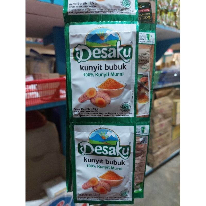 

kunyit/bubuk kunyit desaku 1renteng 12sachet